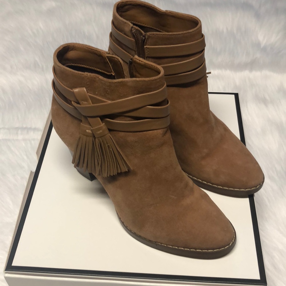 White House Black Market Ankle boot with tassel